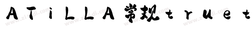 ATiLLA 常规truetype字体转换